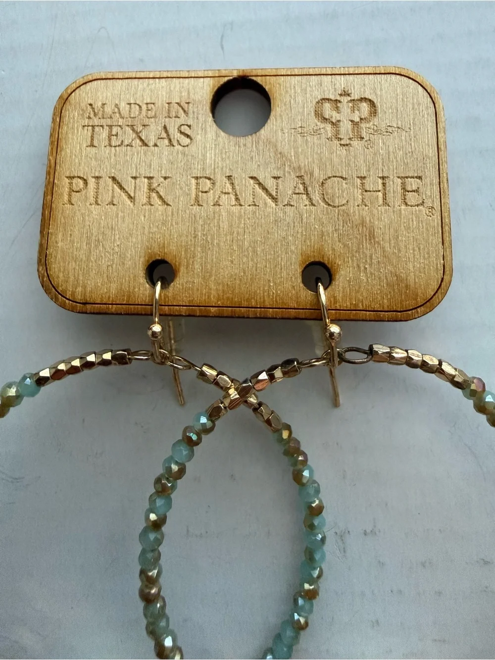 Pink Panache Seed Bead Earrings with Raffia Bead & Austrian Crystal *NWT